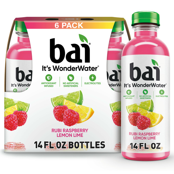 Juice & Nectars Bai Raspberry Lemon Lime, Antioxidant Infused Water Beverage hero