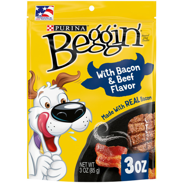 Purina Beggin' Strips With Real Meat Dog Treats With Bacon and Beef Flavors hero