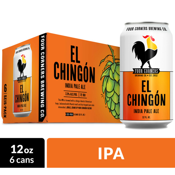 Beers & Coolers Four Corners El Chingon IPA Craft Beer Cans hero