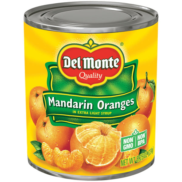 Canned Fruit & Applesauce Del Monte Mandarin Oranges in Light Syrup hero