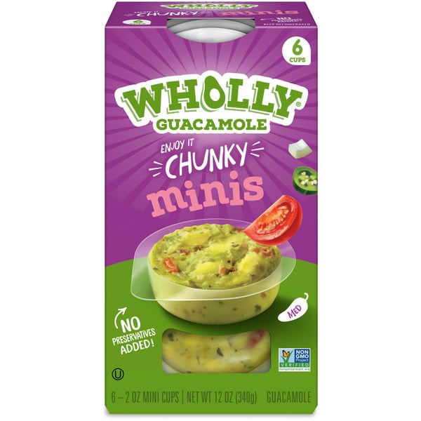 Fresh Dips & Tapenades Wholly Guacamole Chunky Minis hero