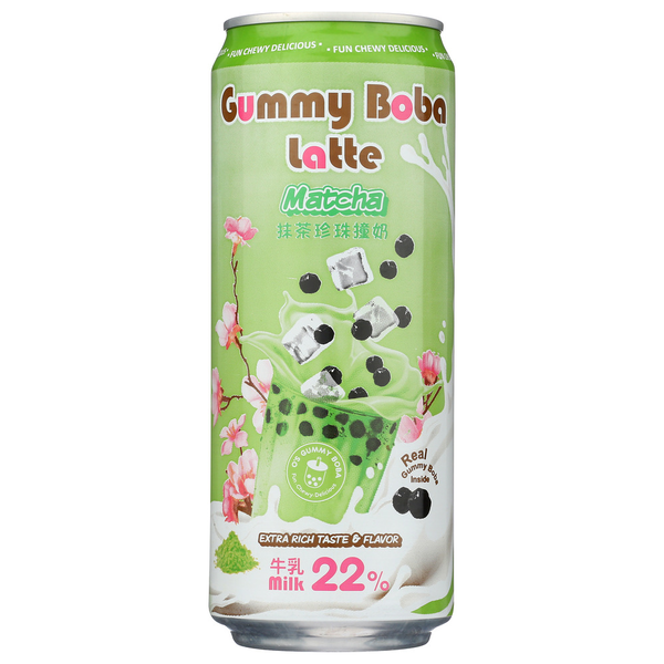 O's Bubble Gummy Boba Latte Matcha hero