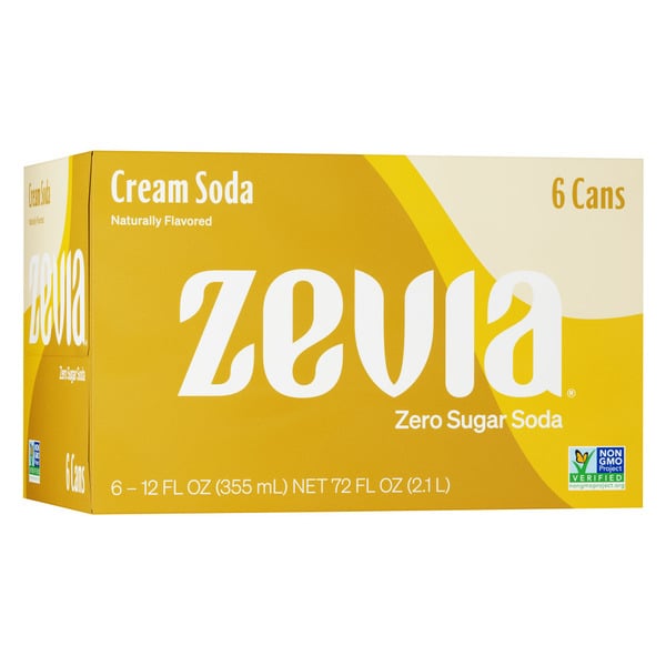 Soft Drinks Zevia Zero Sugar Cream Soda hero