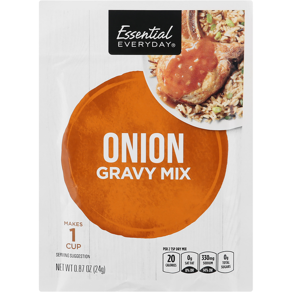 Soup, Broth & Bouillon Essential Everyday Gravy Mix, Onion hero