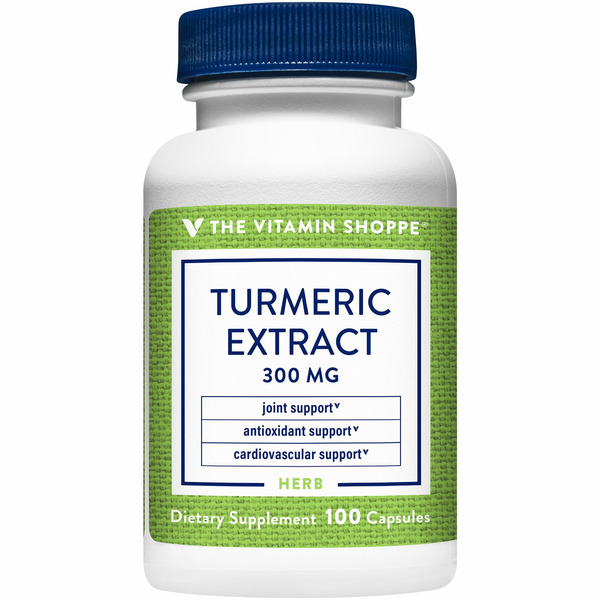 Herbs T-Z The Vitamin Shoppe Turmeric Extract - 300 MG - 95% Curcuminoids (100 Capsules) hero