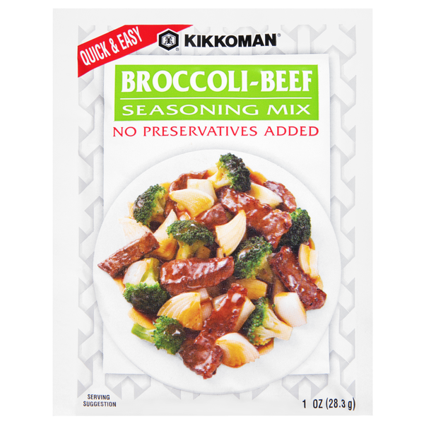 Asian Foods Kikkoman Broccoli Beef Stir Fry Seasoning Mix hero