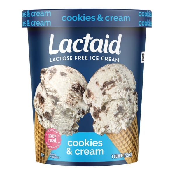 Ice Cream & Ice Lactaid Cookies & Cream Ice Cream hero