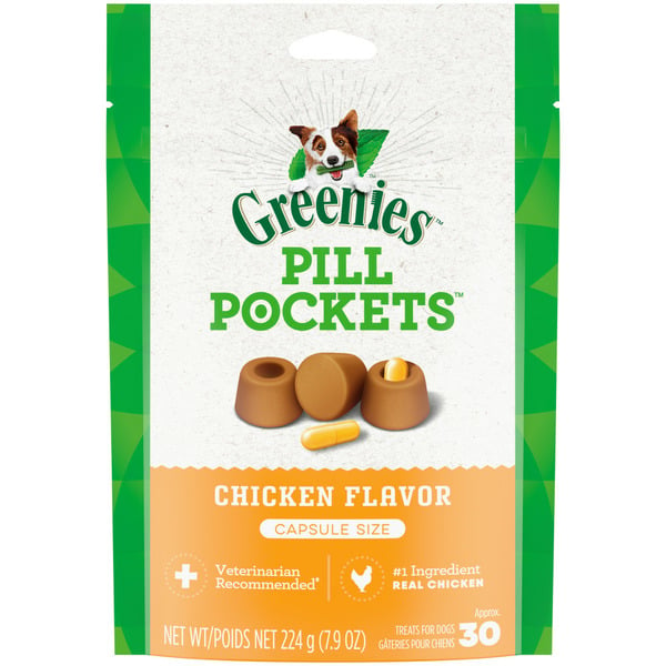 Vitamins & Supplements GREENIES Pill Pockets Chicken Flavor Dog Treats hero