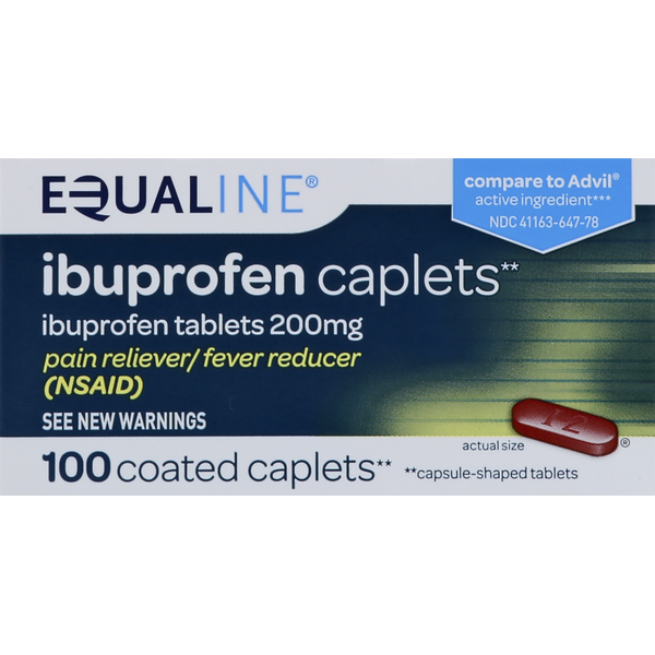 Muscles, Joints & Pain Relief Equaline Ibuprofen, 200 mg, Coated Caplets hero