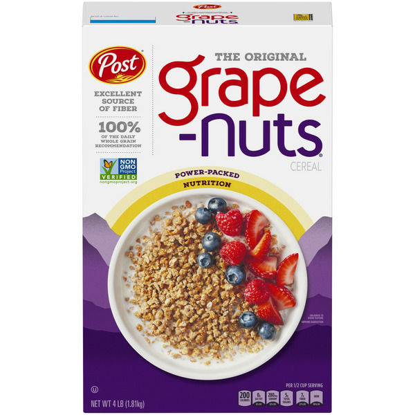 Cereal Post Grape-Nuts Cereal, Original Grape-Nuts Breakfast Cereal, Low Fat hero