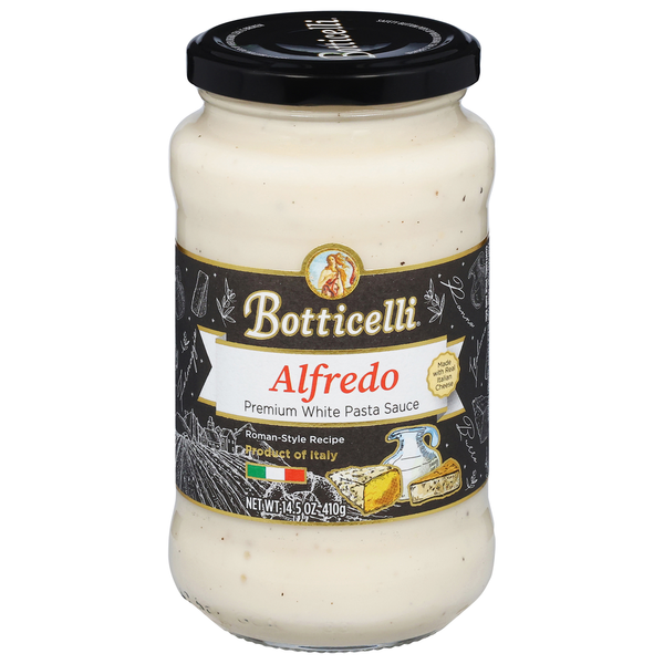 Pasta Sauce Botticelli Pasta Sauce, White, Premium, Alfredo hero