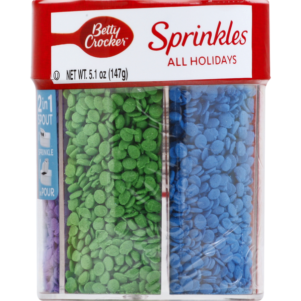 Baking Supplies & Decor Betty Crocker Sprinkles, All Holidays hero