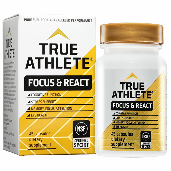 Brain & Memory Support True Athlete Focus & React Capsules hero