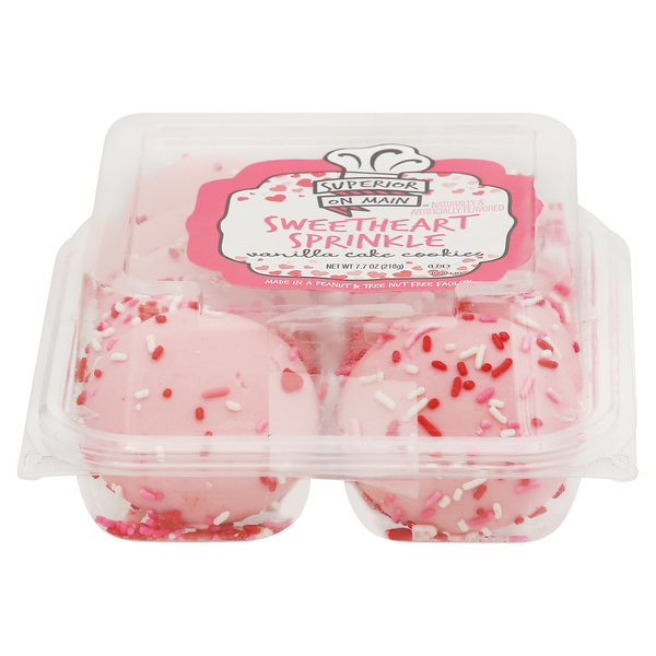 Cookies & Cakes Superior On Main Vanilla Cake Cookies, Sweetheart Sprinkle hero