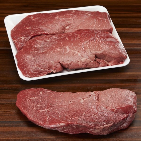 Beef Kirkland Signature USDA Choice Beef Round Top Round Steak hero