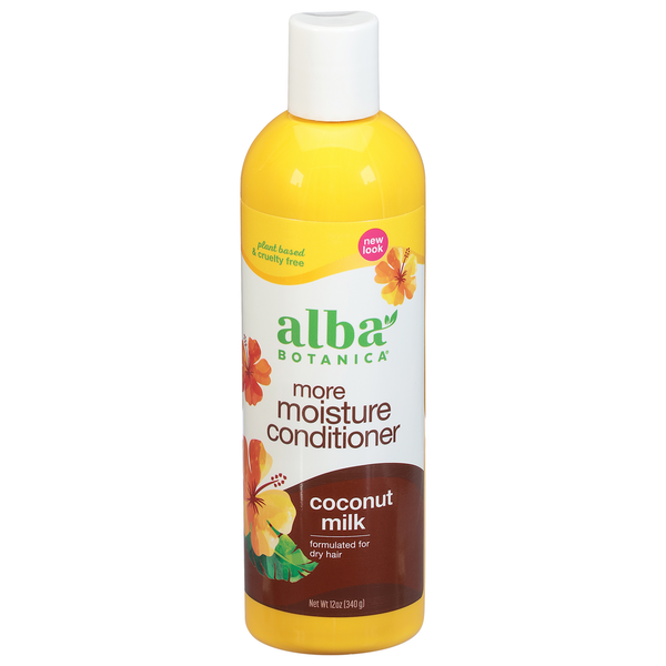 Hair Care Alba Botanica Conditioner, More Moisture, Coconut Milk hero