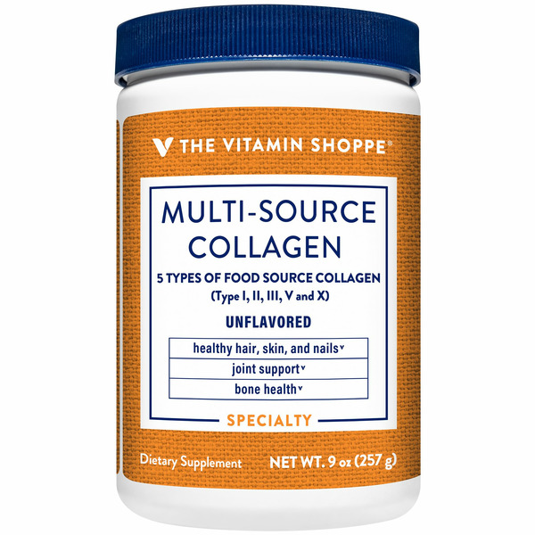 Hair, Skin & Nail Supplements The Vitamin Shoppe Unflavored Multi Source Collagen Dietary Supplement hero