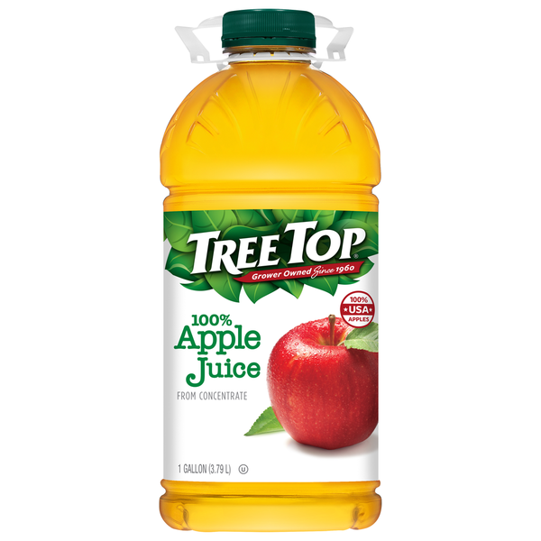 Juice & Nectars Tree Top 100% Juice, from Concentrate, Apple hero