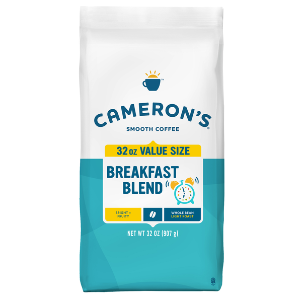 Coffee Cameron's Coffee, Whole Bean, Light Roast, Breakfast Blend hero