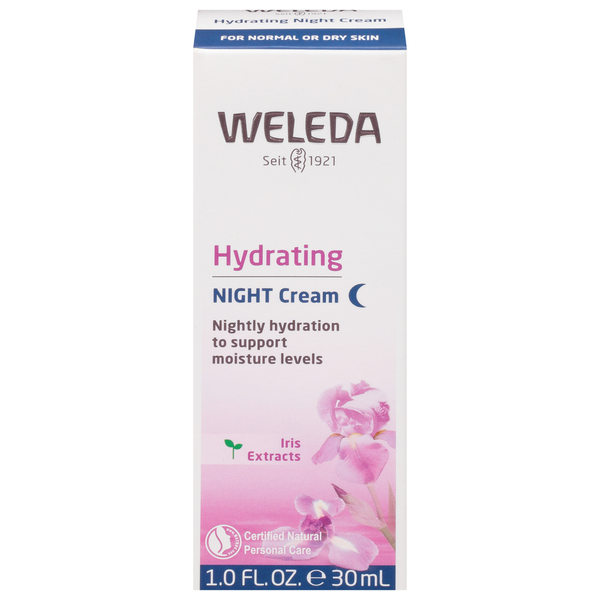 Facial Care Weleda Night Cream, Hydrating, Iris Extracts hero