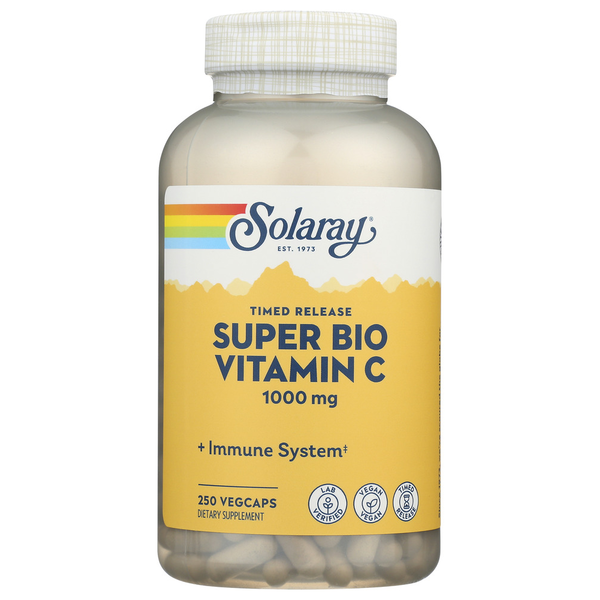 Vitamins & Supplements Solaray Super Bio C, Buffered, Tstr hero