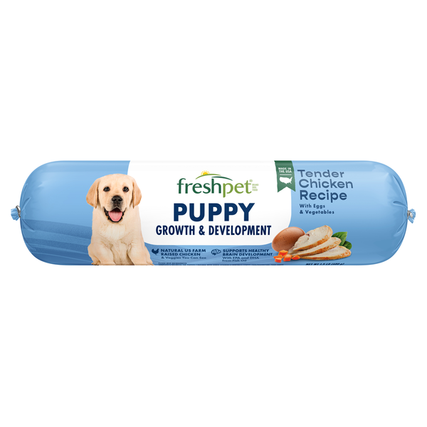 Dog Food & Care Freshpet Dog Food, Slice & Serve Roll, Growth and Development Recipe, Puppy hero