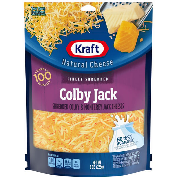 Kraft Colby Jack Finely Shredded Cheese, oz Bag hero