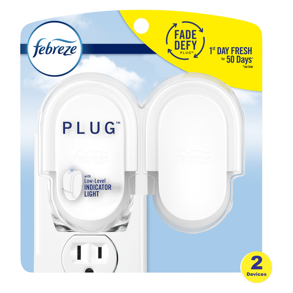 Air Fresheners & Candles Febreze Odor-Eliminating Fade Defy PLUG Air Freshener Warmer Device hero