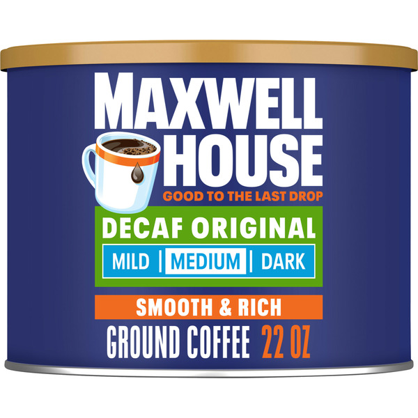 Coffee Maxwell House The Original Roast Decaffeinated Medium Roast Ground Coffee hero