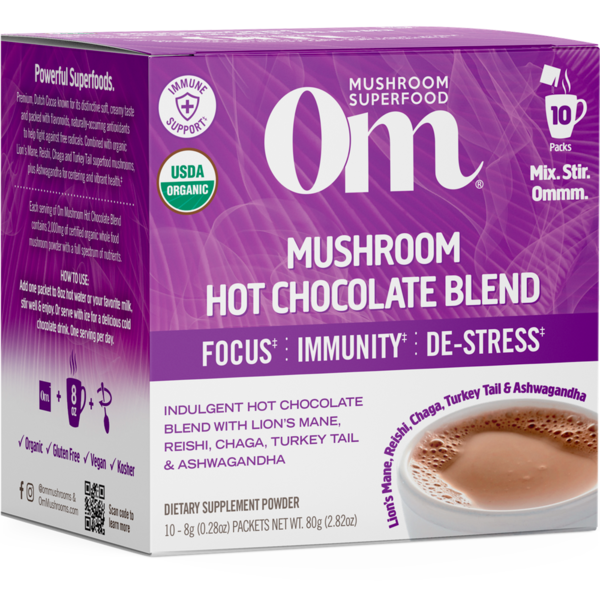 Mushrooms, Herbs & Tinctures Om Mushroom Hot Chocolate Blend hero