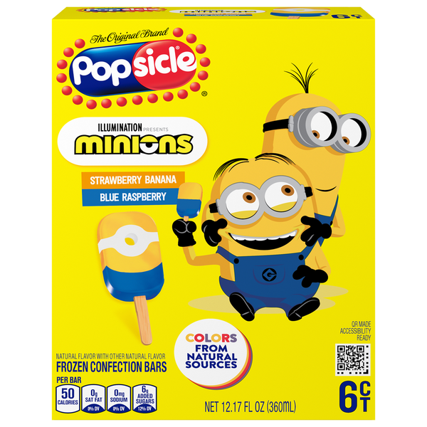 Frozen Dessert Popsicle Frozen Confection Bars Minions hero