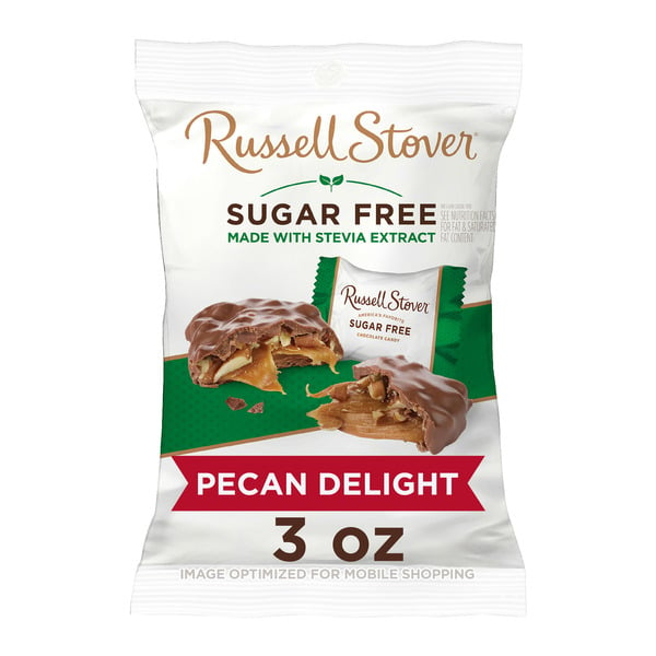 Candy, Chocolate & Gum Russell Stover Sugar Free Pecan Delight Chocolate Candy hero