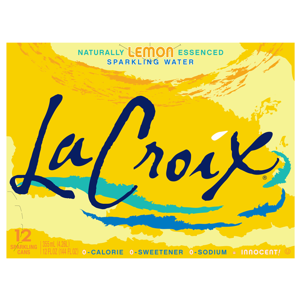 Water, Seltzer & Sparkling Water LaCroix Sparkling Water, Lemon hero