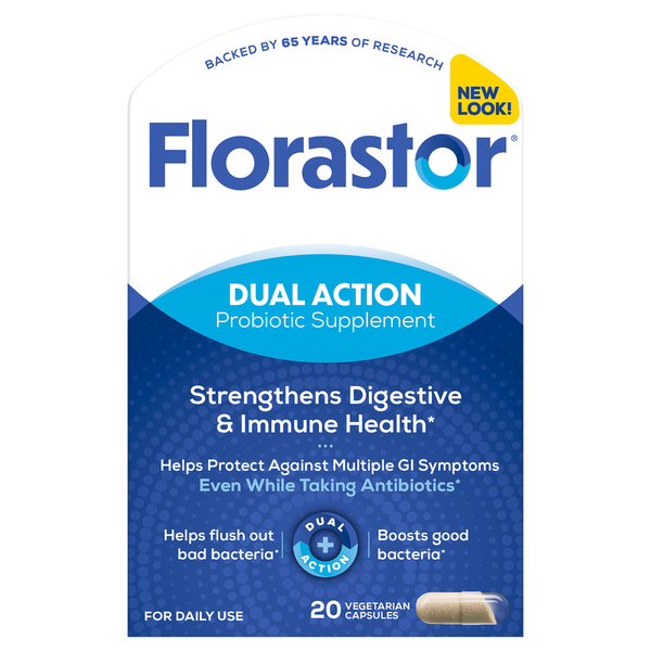 Digestion Florastor Daily Probiotic Supplement Vegetable Capsules hero