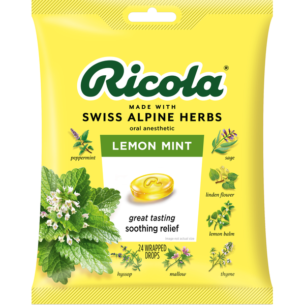 Cold, Flu & Allergy Ricola Lemon Mint Throat Drops hero