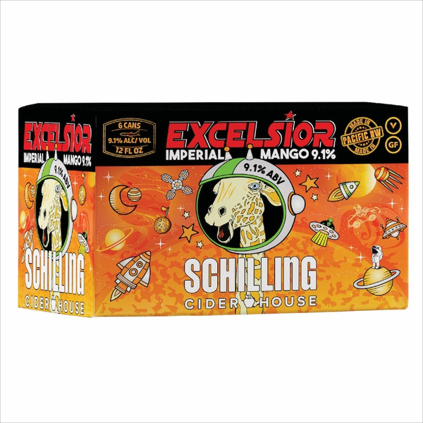 Schilling Hard Cider Excelsior Imperial Mango hero