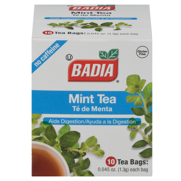 Tea Bags and Mixes Badia Spices Tea, Mint, No Caffeine, Bags hero