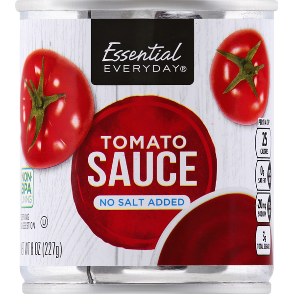 Canned & Jarred Vegetables Essential Everyday Tomato Sauce, No Salt Added hero