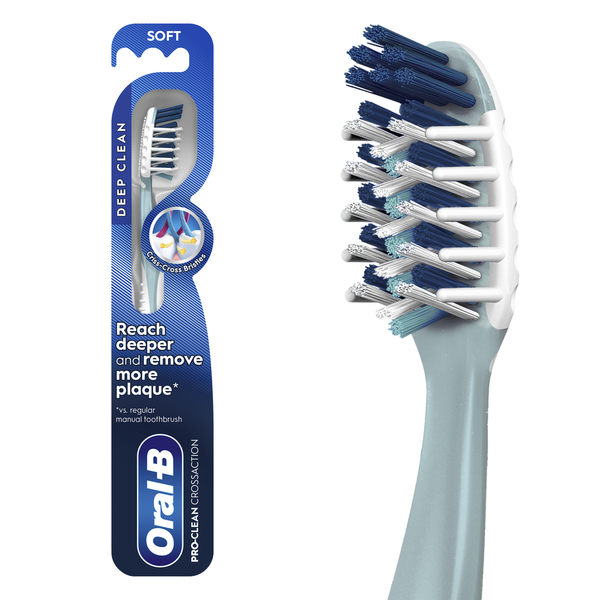 Oral Hygiene Oral-B Pro Clean CrossAction Toothbrush, Soft, 1 Count hero