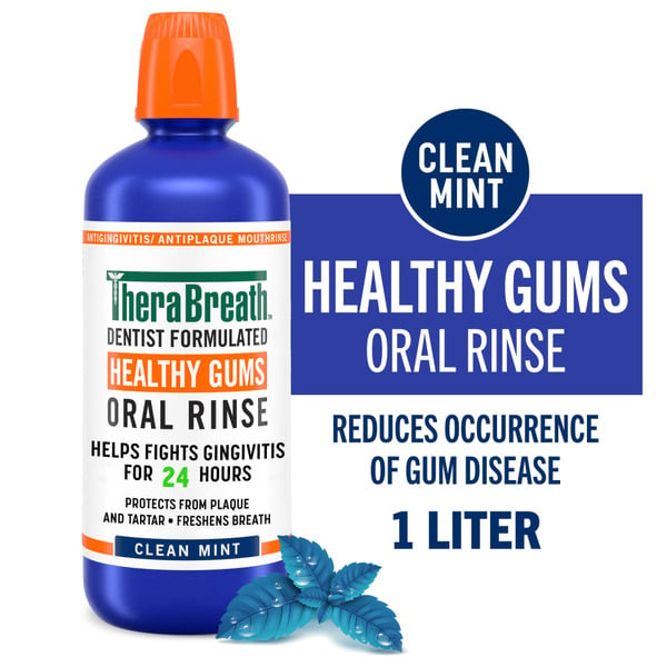 Oral Hygiene TheraBreath Healthy Gums Mouthwash hero