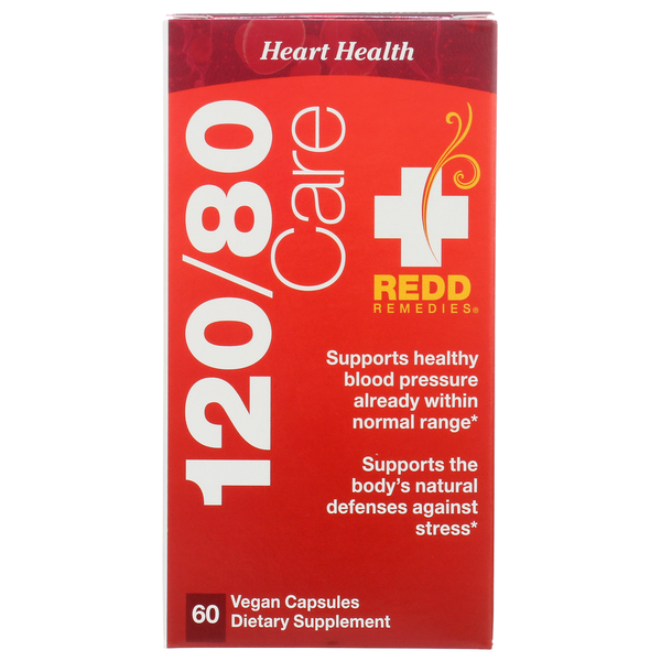 Dietary Supplements Redd Remedies 120/80 Care 60 Capsules hero