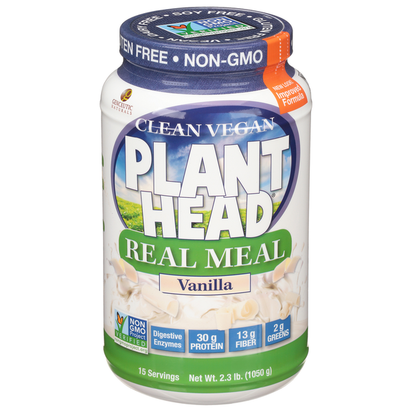 Protein & Meal Replacements Genceutic Naturals Real Meal, Clean Vegan, Vanilla hero