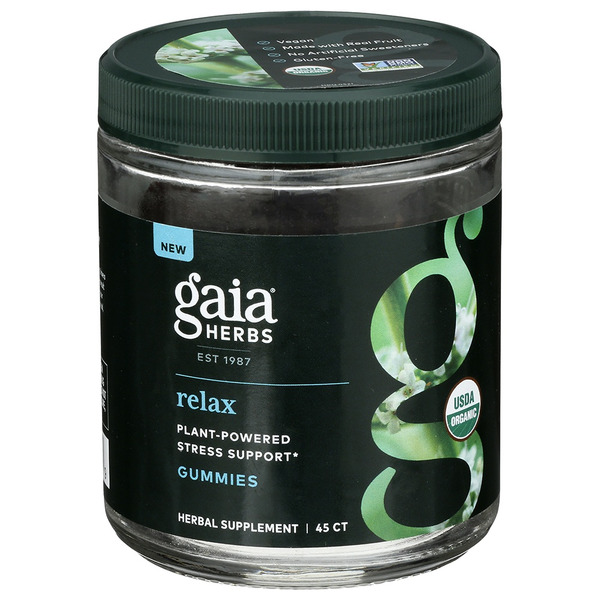 Stress & Sleep Aids Gaia Herbs Relax, Gummies hero