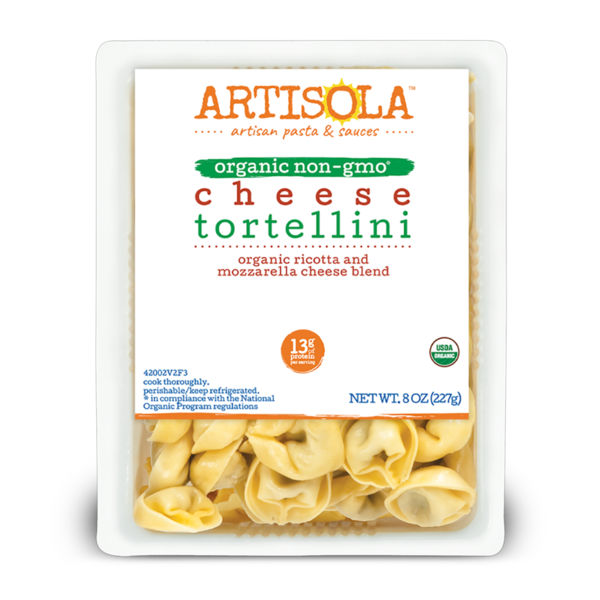 Fresh Pasta ARTISOLA Organic mozzarella and ricotta cheese blend. hero