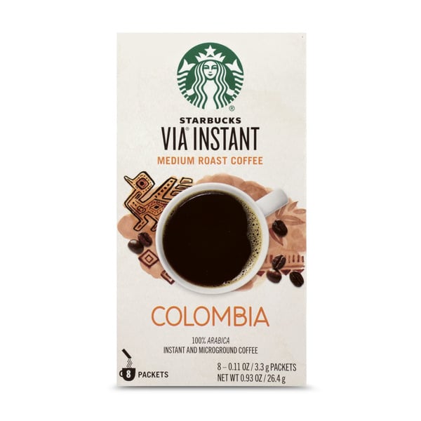 Coffee Starbucks VIA Colombia Medium Roast Instant Coffee hero