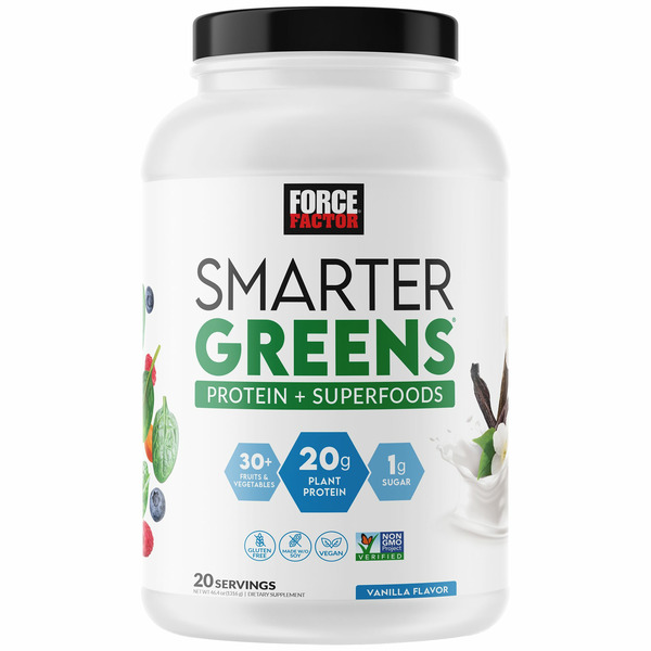 Force Factor Vanilla Smarter Greens hero