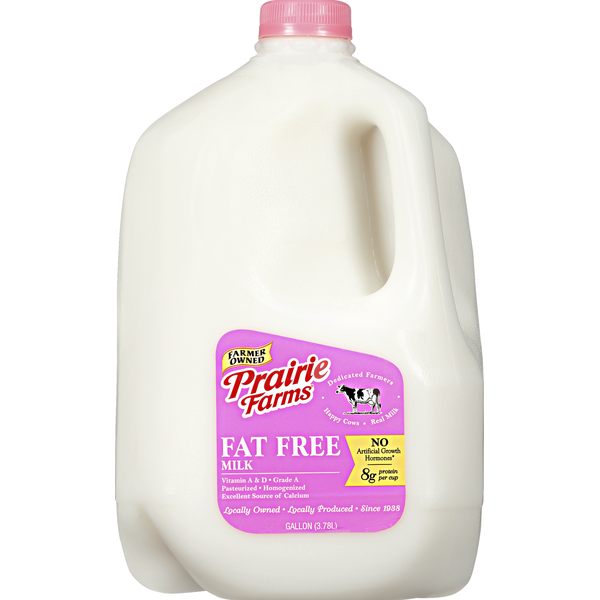 Milk Prairie Farms Milk, Fat Free hero