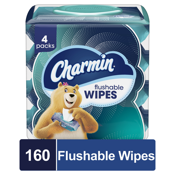 Diapers & Wipes Charmin Flushable Wipes, 40 Wipes Per Pack hero