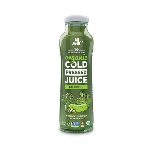 Juice & Nectars AllWellO Go Green, Organic Cold-Pressed Juice hero