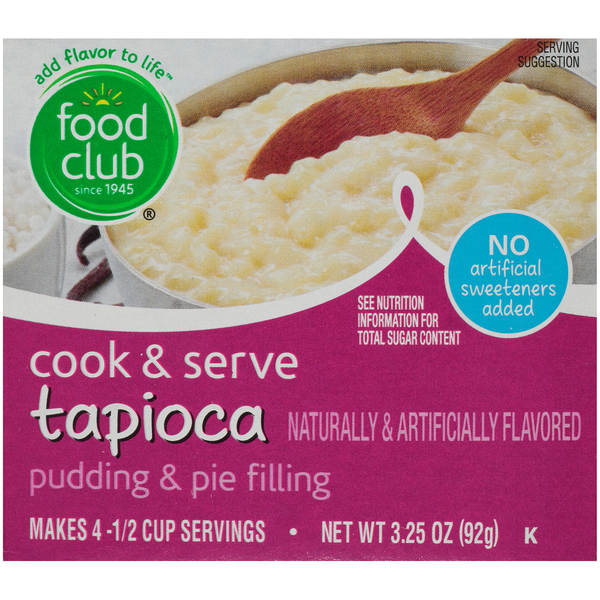 Refrigerated Pudding & Desserts Food Club Tapioca Cook & Serve Pudding & Pie Filling hero